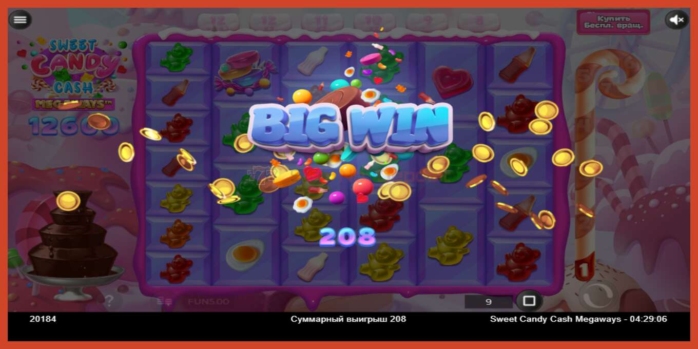 Slot screenshot: Sweet Candy Cash Megaway bez depozita, broj - 3