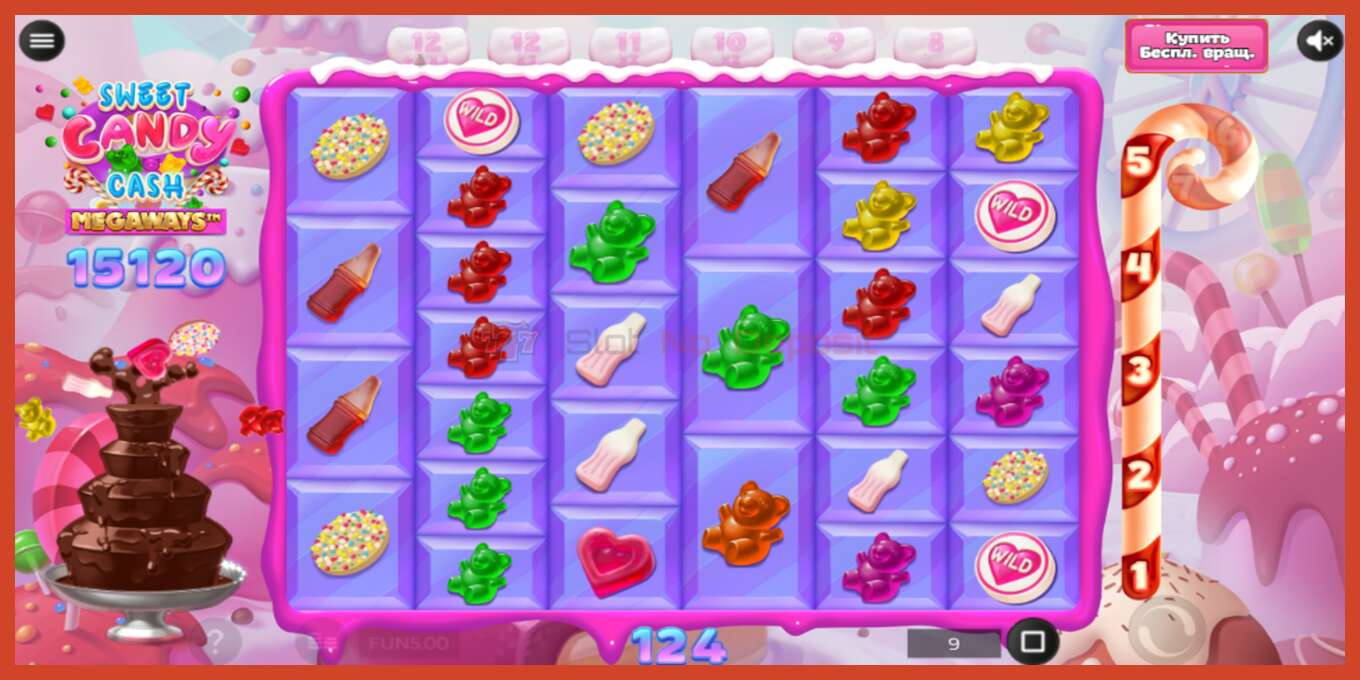 Slot screenshot: Sweet Candy Cash Megaway bez depozita, broj - 5