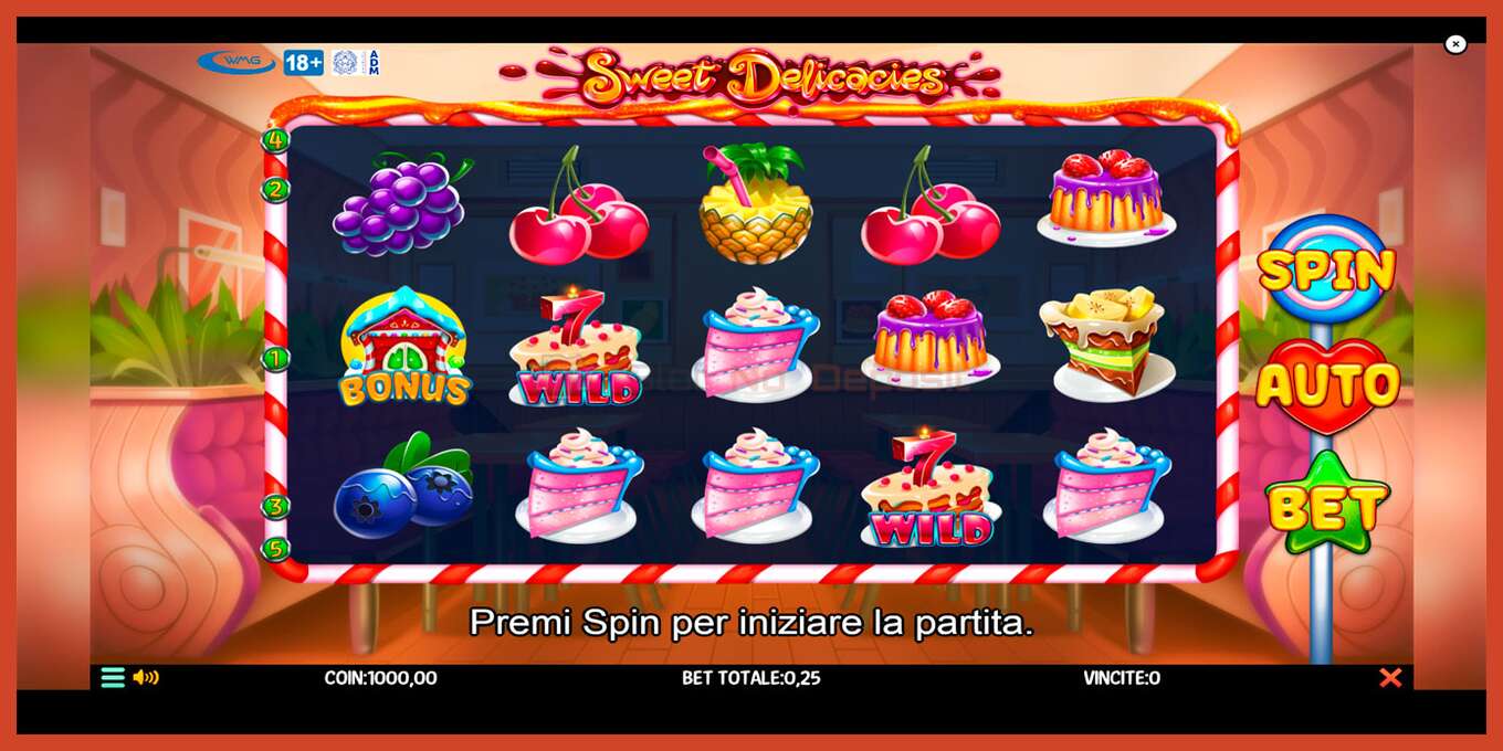 Slot skrinshoti: Sweet Delicacies depozit yoq, raqam - 1