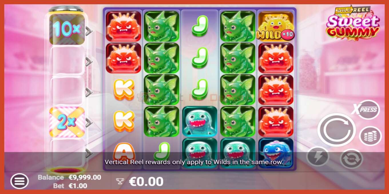 Slot screenshot: Sweet Gummy no deposit, number - 2