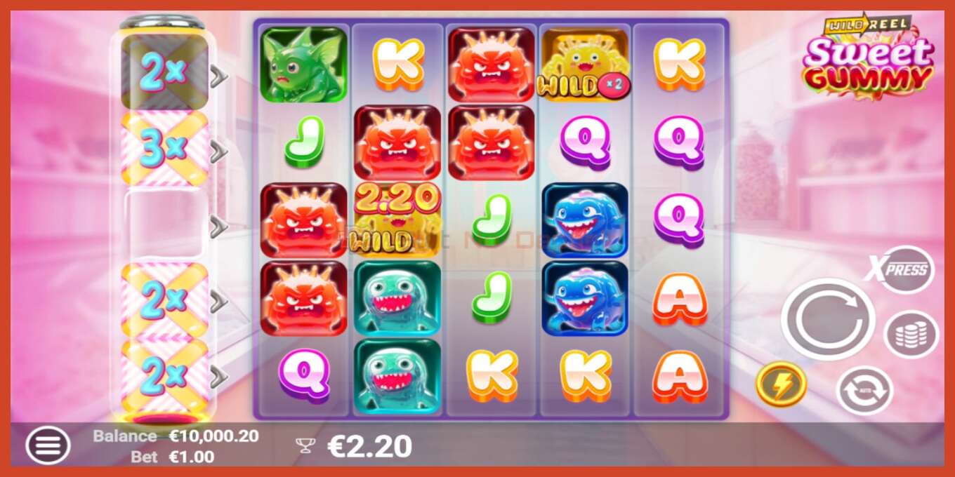 Slot screenshot: Sweet Gummy no deposit, number - 3