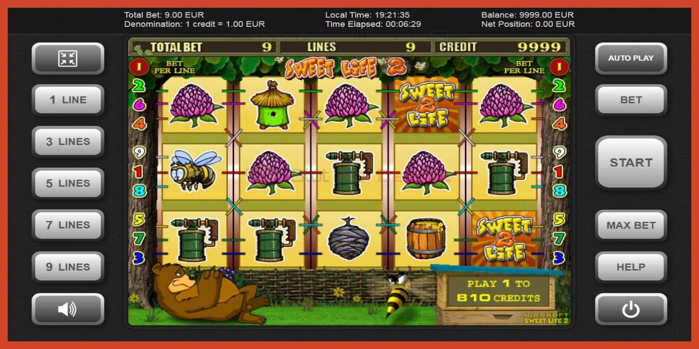 Slot screenshot: Sweet Life 2 no deposit, number - 2