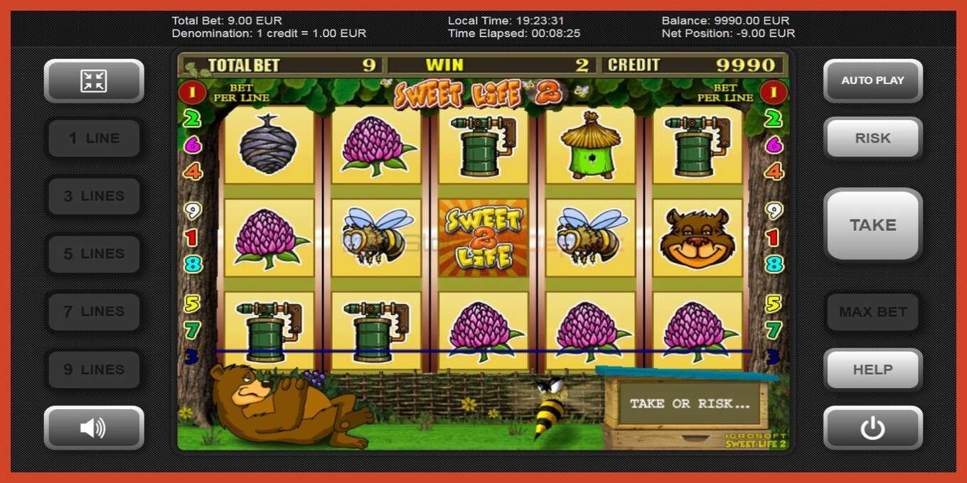 Slot screenshot: Sweet Life 2 no deposit, number - 3