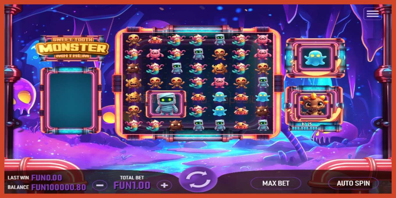 Slot screenshot: Sweet Tooth Monster Mayhem no deposit, number - 1