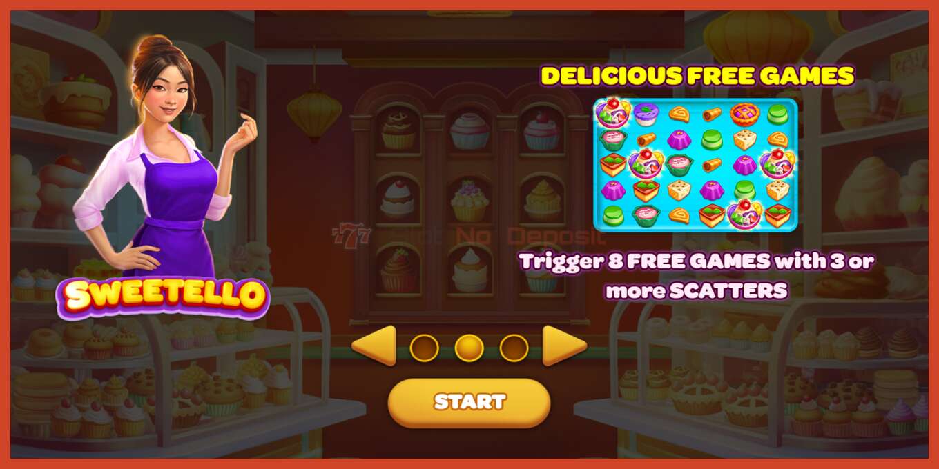 Slot screenshot: Sweetello bez depozita, broj - 1