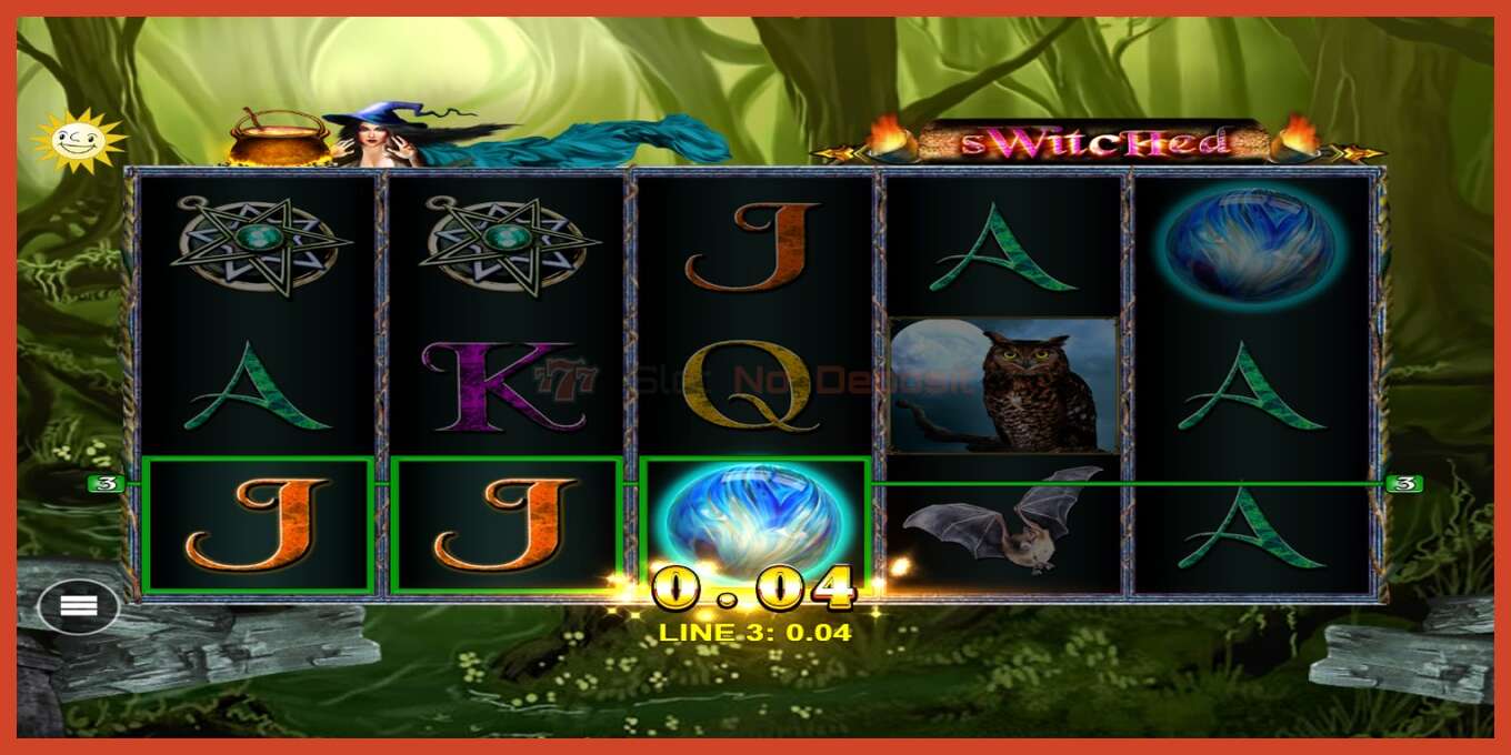 Slot screenshot: SWitched no deposit, number - 4