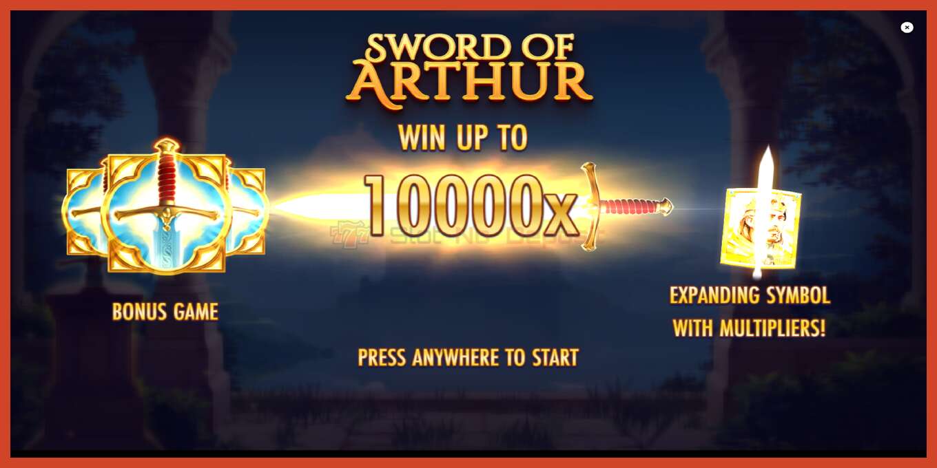 სლოტის სკრინშოტი: Sword of Arthur დეპოზიტის გარეშე, ნომერი - 1