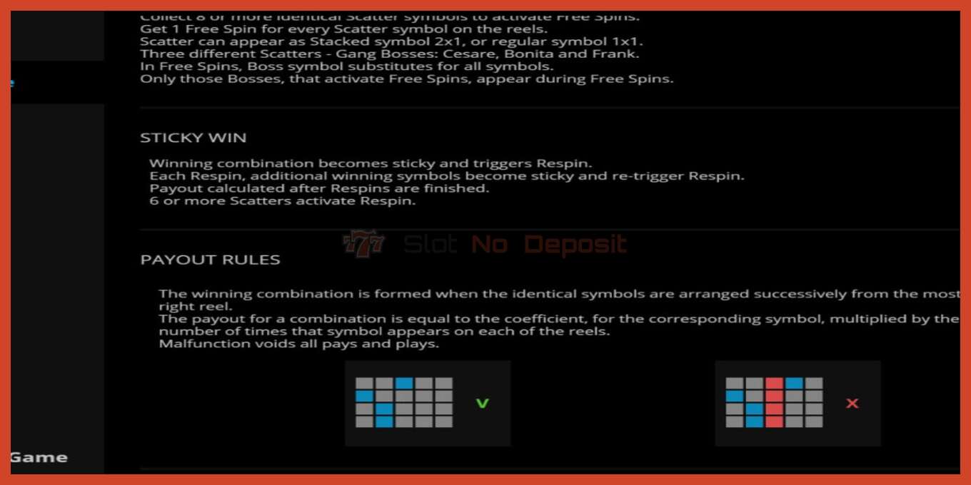 Slot screenshot: Syndicate no deposit, number - 6