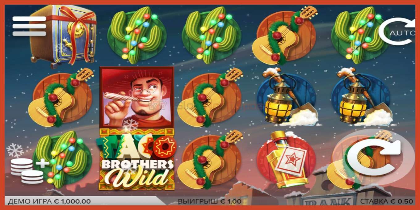 Slot screenshot: Taco Brothers Saving Christmas no deposit, number - 2