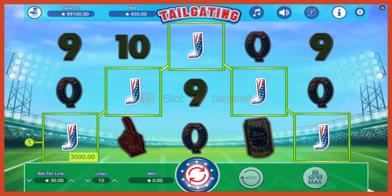 Slot screenshot: Tailgating no deposit, number - 2