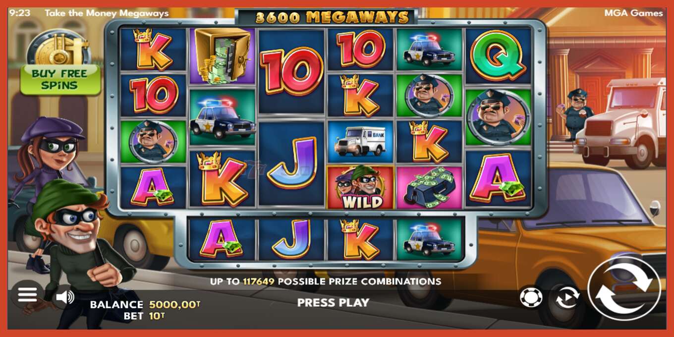 Slot-Screenshot: Take the Money Megaways keine anzahlung, nummer - 2