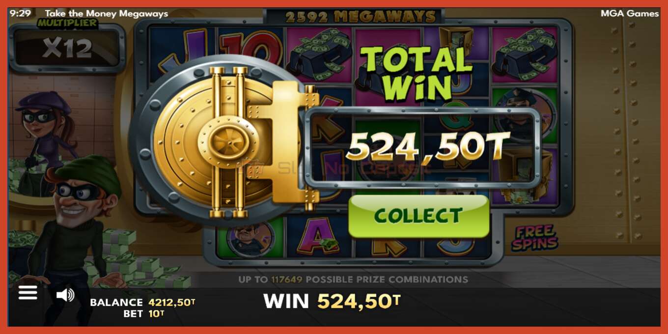 Slot-Screenshot: Take the Money Megaways keine anzahlung, nummer - 6