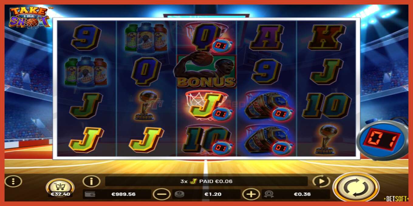 Slot screenshot: Take The Shot no deposit, number - 2