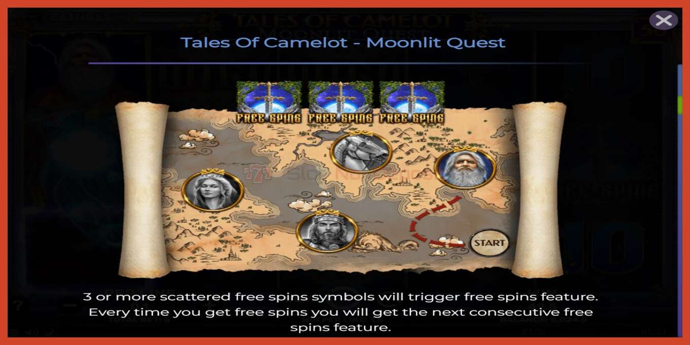 צילום מסך של חריץ: Tales of Camelot - Moonlit Quest ללא פיקדון, מִספָּר - 5