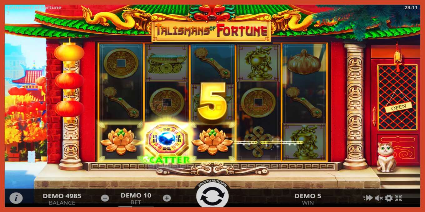 Slot screenshot: Talismans of Fortune no deposit, number - 2