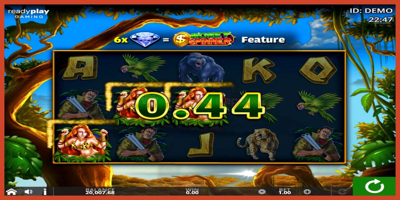 Slot скриншоту: Tarzan депозит жок, саны - 2