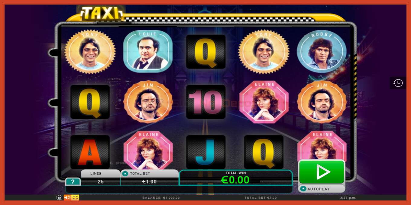 Slot screenshot: Taxi no deposit, number - 1