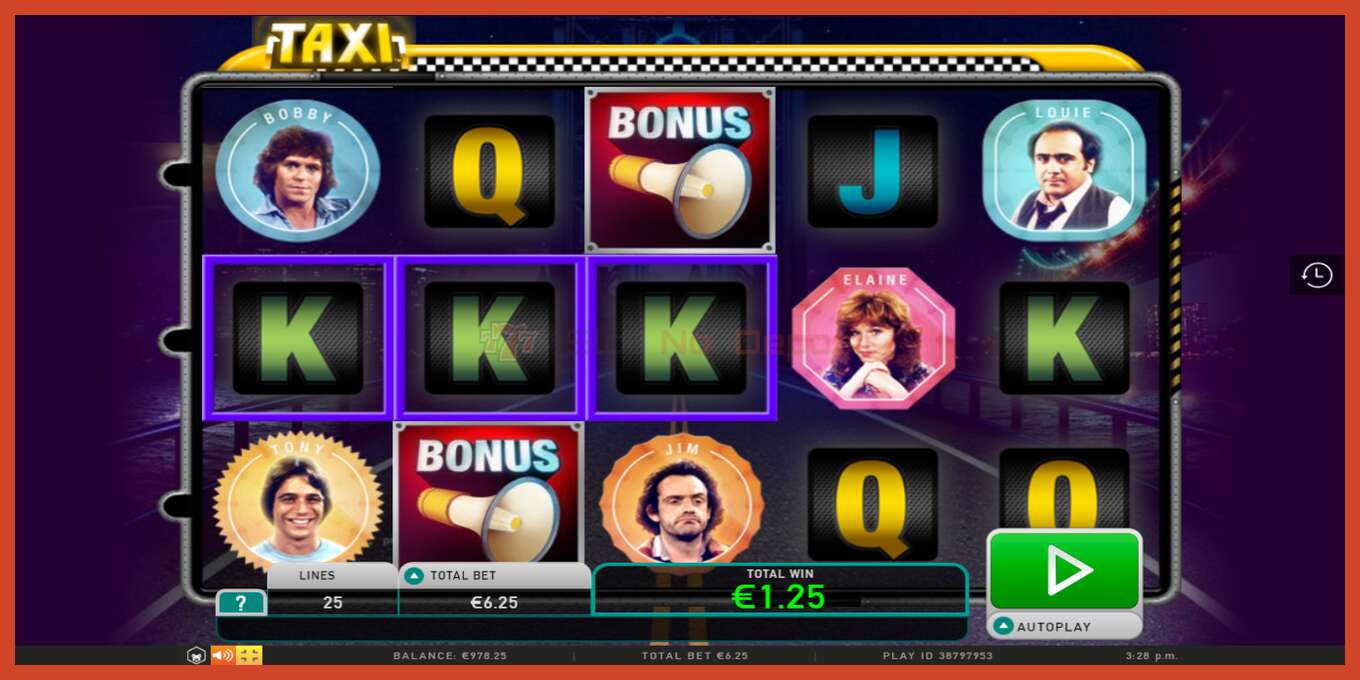 Slot screenshot: Taxi no deposit, number - 3