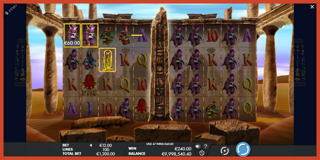 Slot screenshot: Temple of Luxor no deposit, number - 3