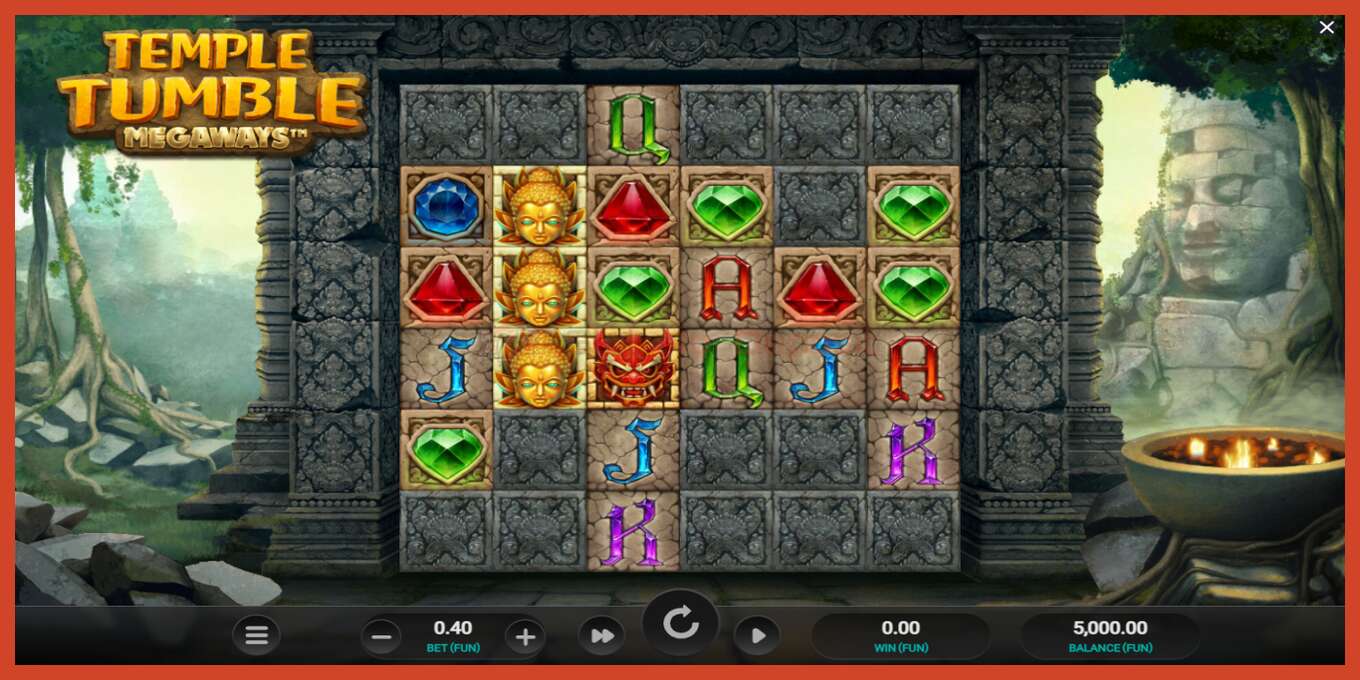 Slot screenshot: Temple Tumble no deposit, number - 2