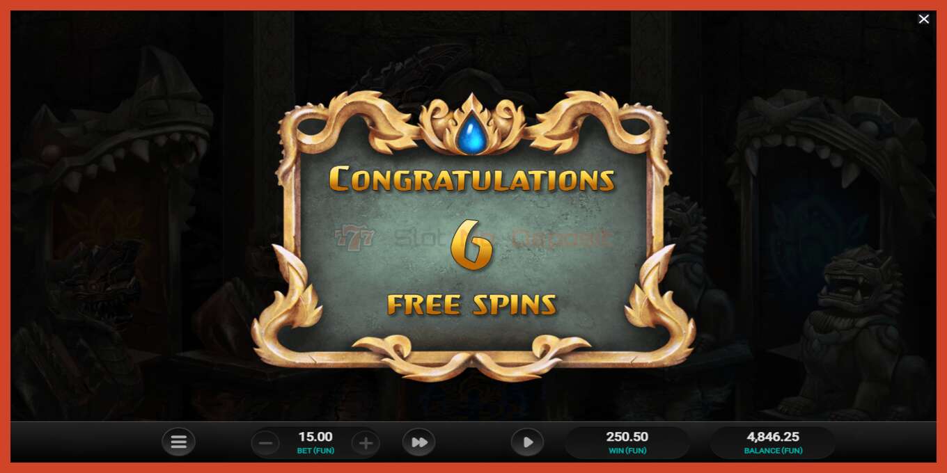 Slot screenshot: Temple Tumble no deposit, number - 4