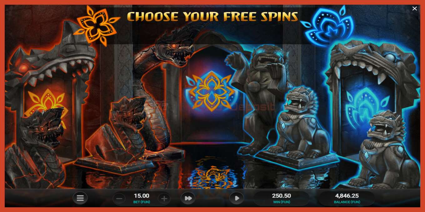 Slot screenshot: Temple Tumble no deposit, number - 5