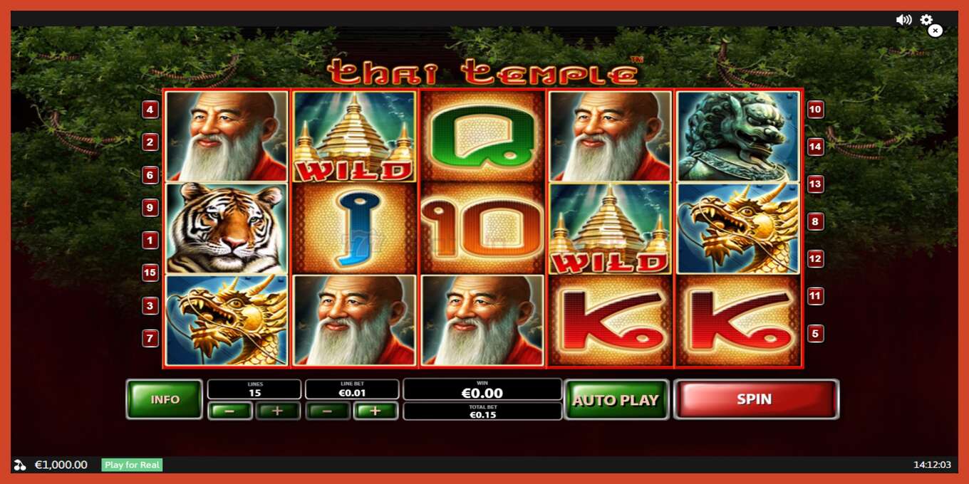 Slot screenshot: Thai Temple no deposit, number - 1