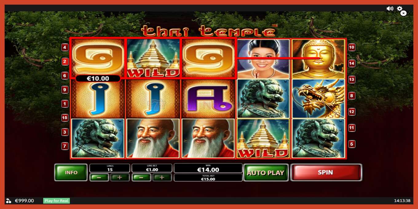 Slot screenshot: Thai Temple no deposit, number - 2