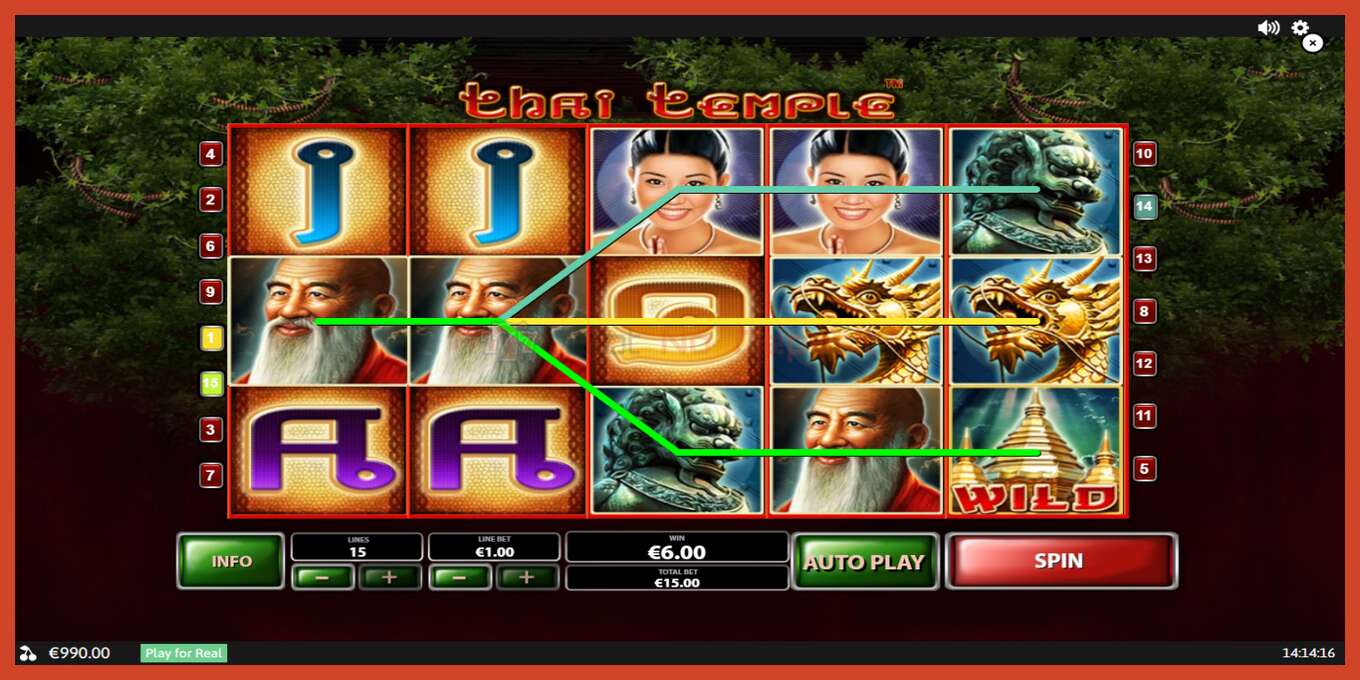 Slot screenshot: Thai Temple no deposit, number - 3