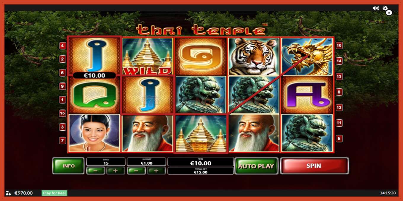 Slot screenshot: Thai Temple no deposit, number - 4