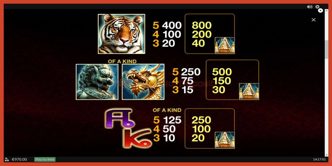 Slot screenshot: Thai Temple no deposit, number - 6