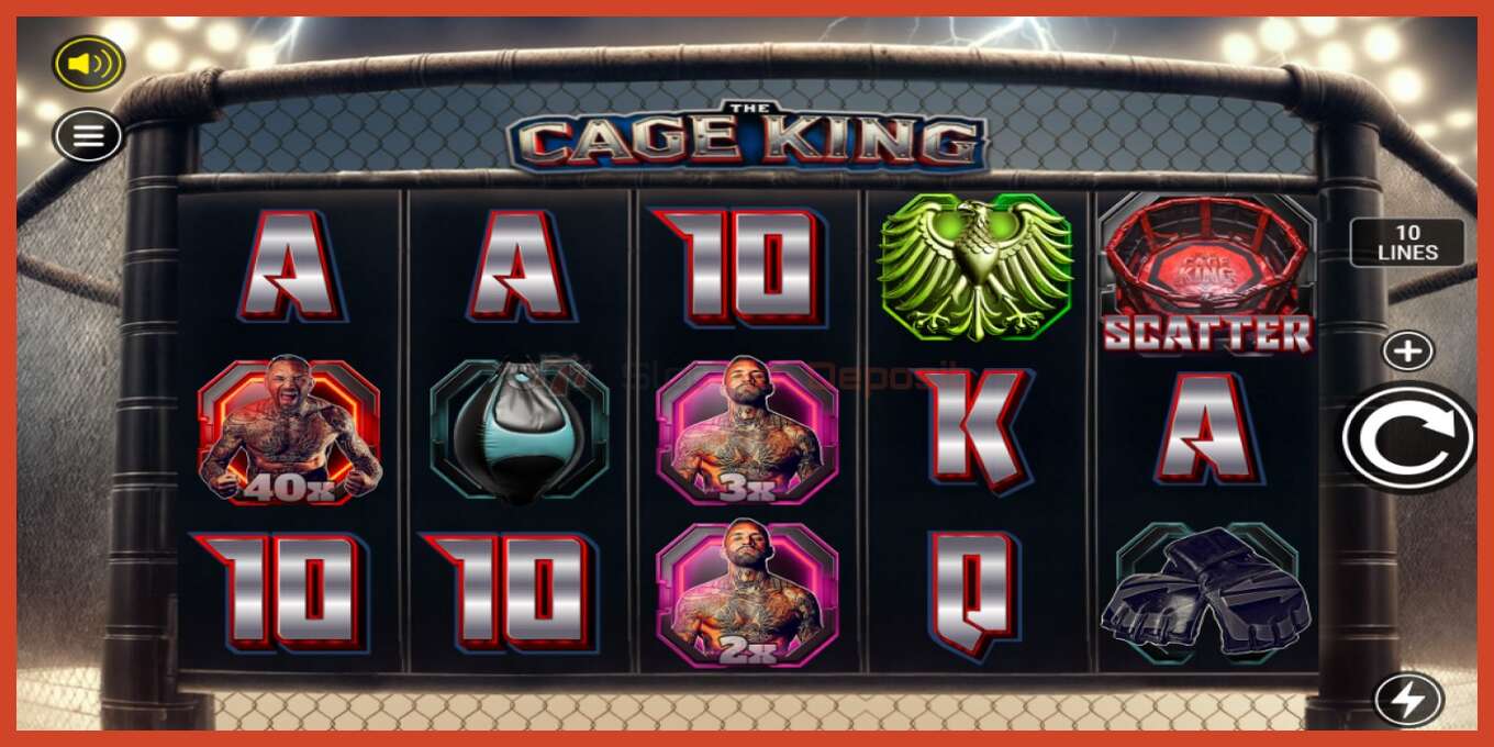 Slot screenshot: The Cage King no deposit, number - 1