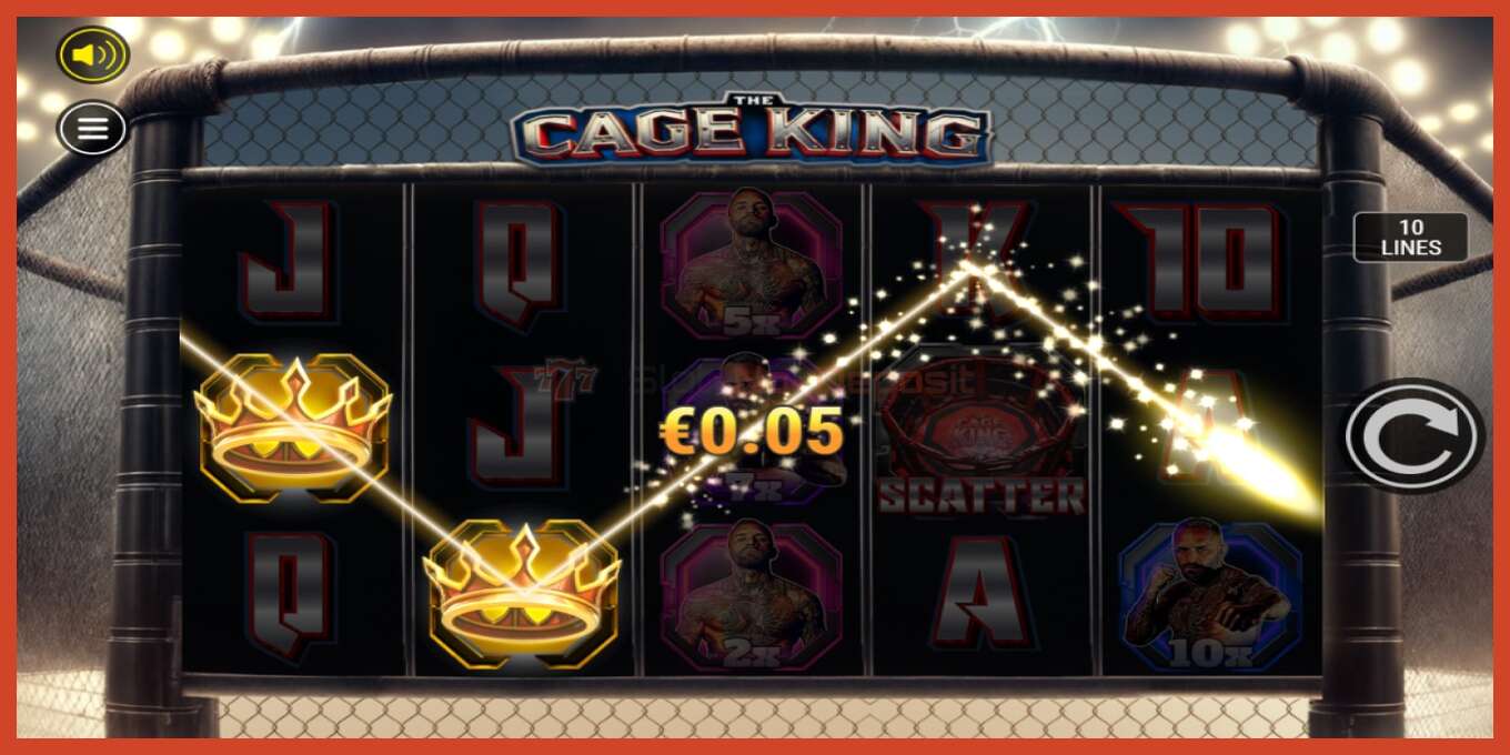 Slot screenshot: The Cage King no deposit, number - 3