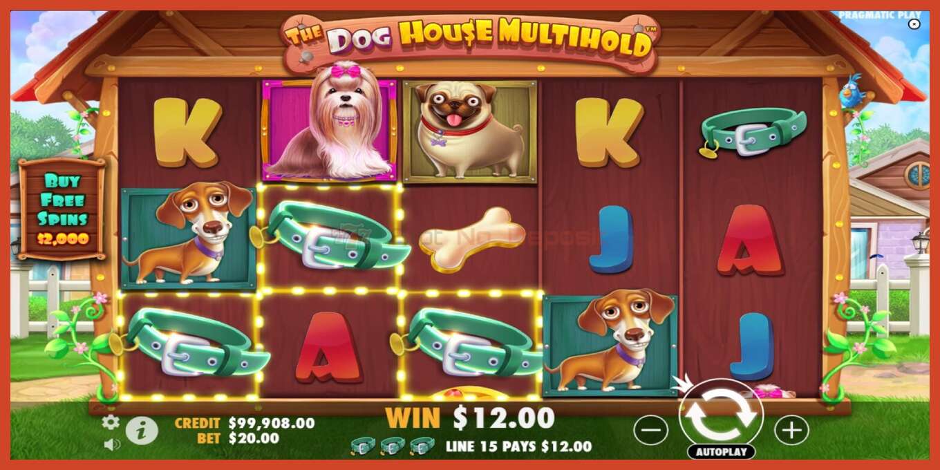 Slot screenshot: The Dog House Multihold no deposit, number - 2