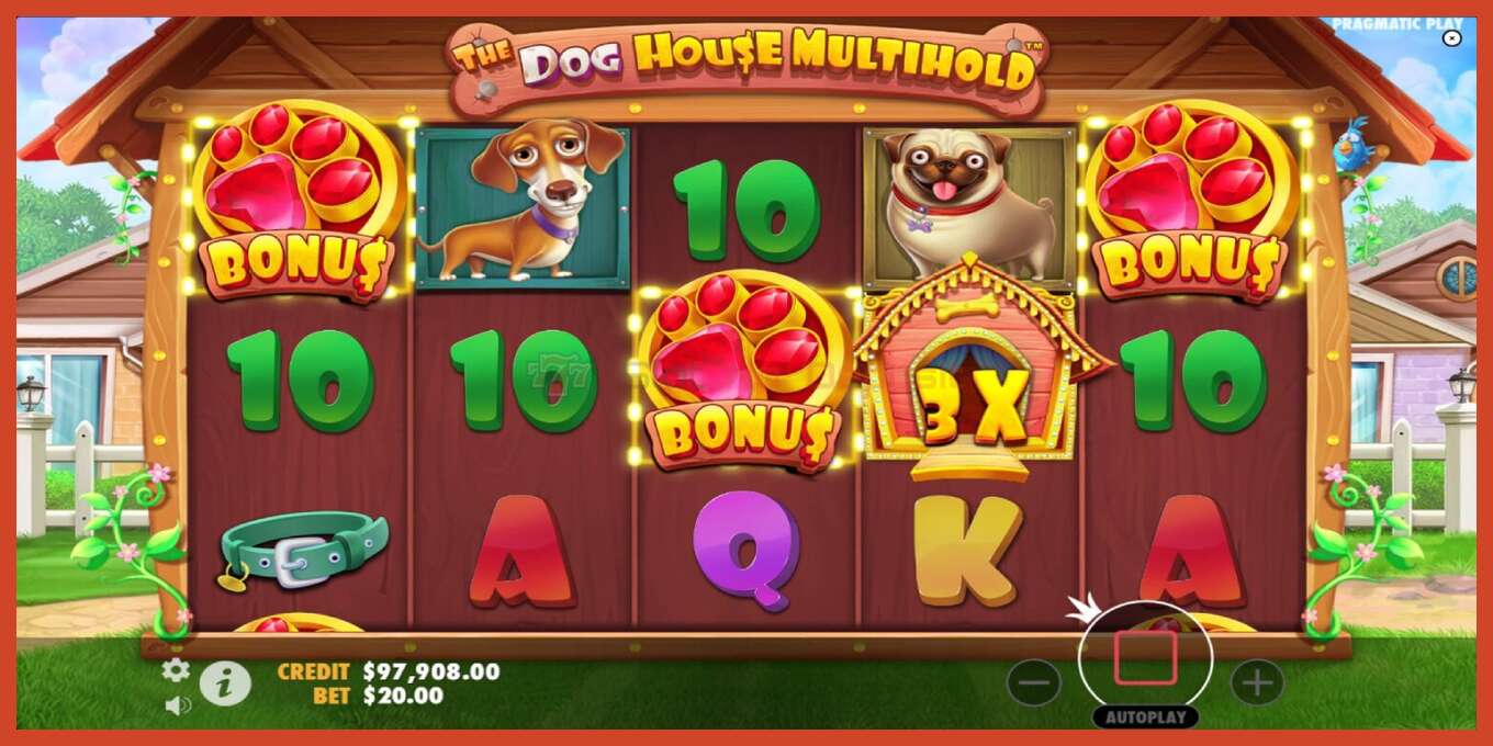 Slot screenshot: The Dog House Multihold no deposit, number - 3