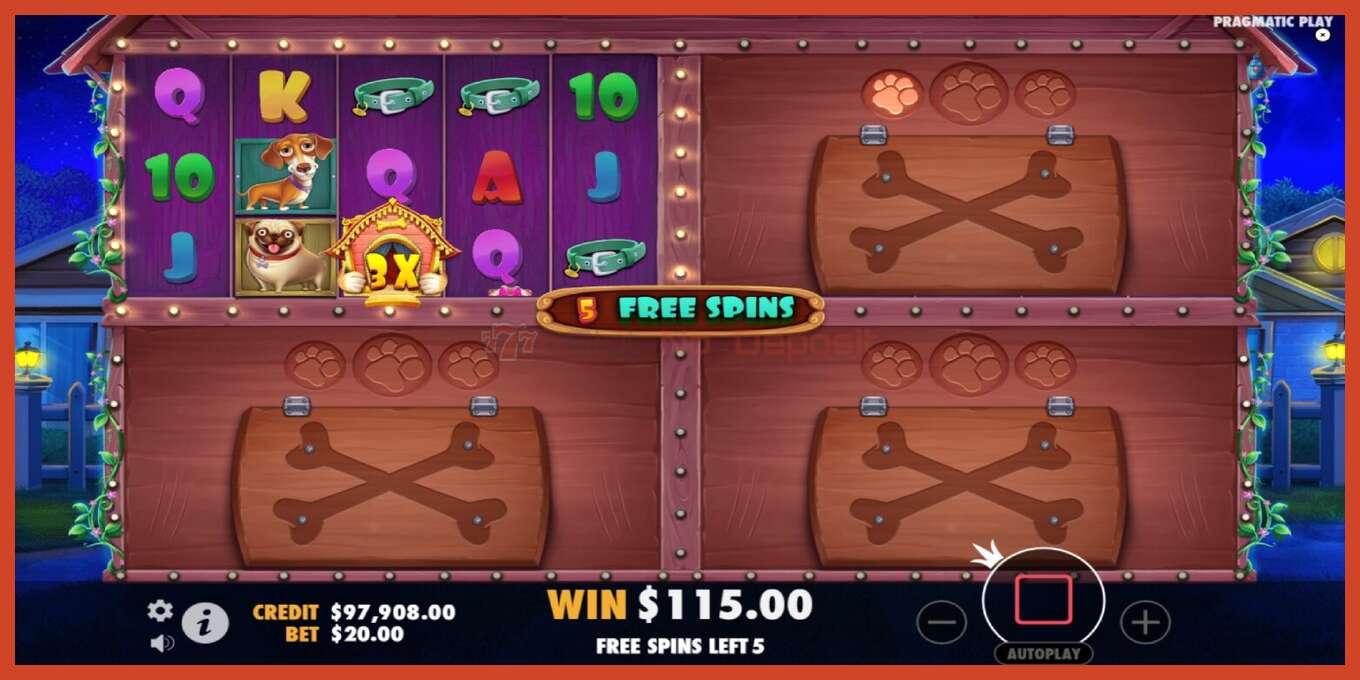 Slot screenshot: The Dog House Multihold no deposit, number - 5