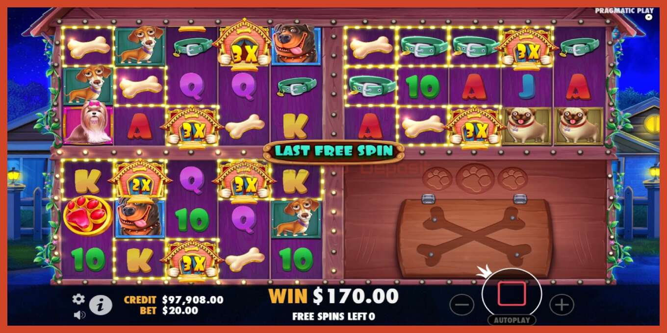 Slot screenshot: The Dog House Multihold no deposit, number - 6