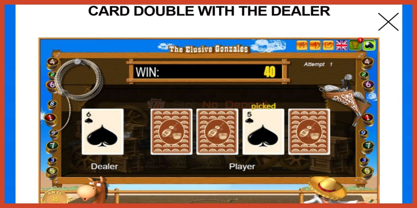 Slot screenshot: The Elusive Gonzales no deposit, number - 7