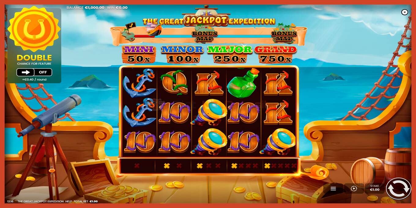 Slot screenshot: The Great Jackpot Expedition no deposit, number - 1