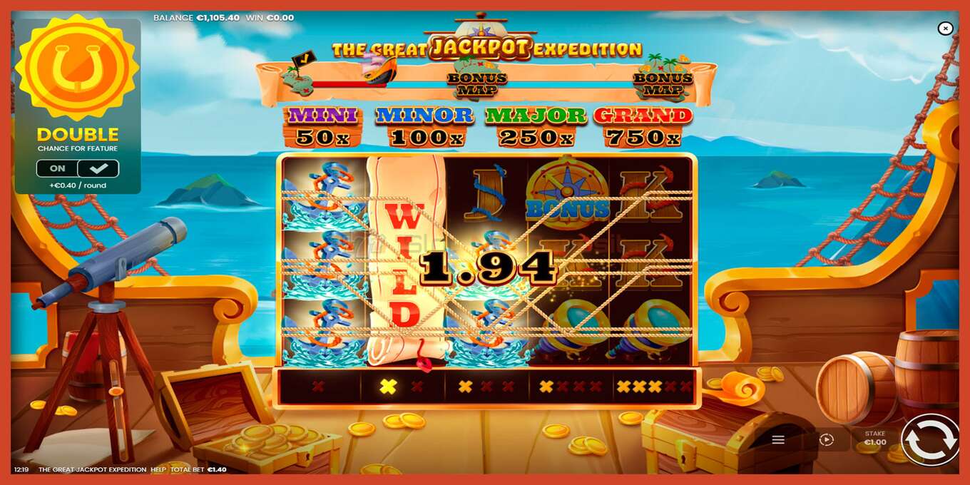 Slot screenshot: The Great Jackpot Expedition no deposit, number - 2