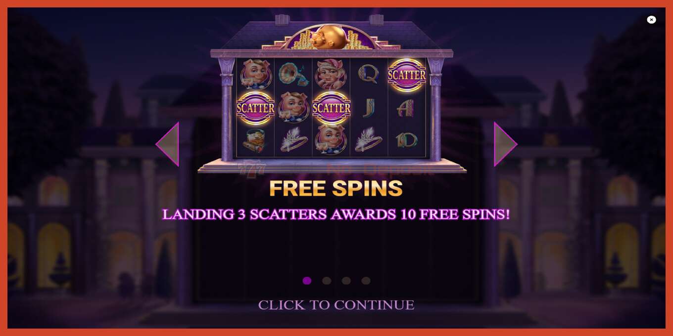 Slot screenshot: The Great Pigsby Dream Drop no deposit, number - 1