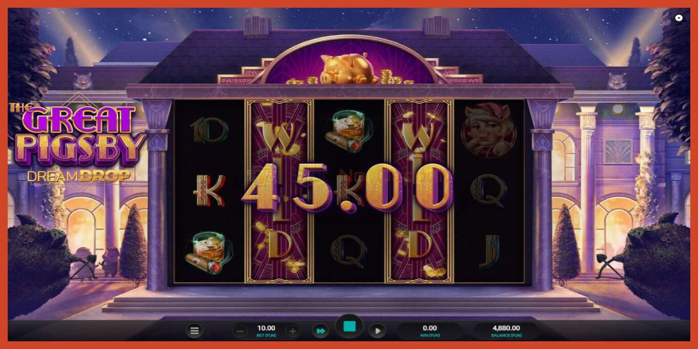 Slot screenshot: The Great Pigsby Dream Drop no deposit, number - 3