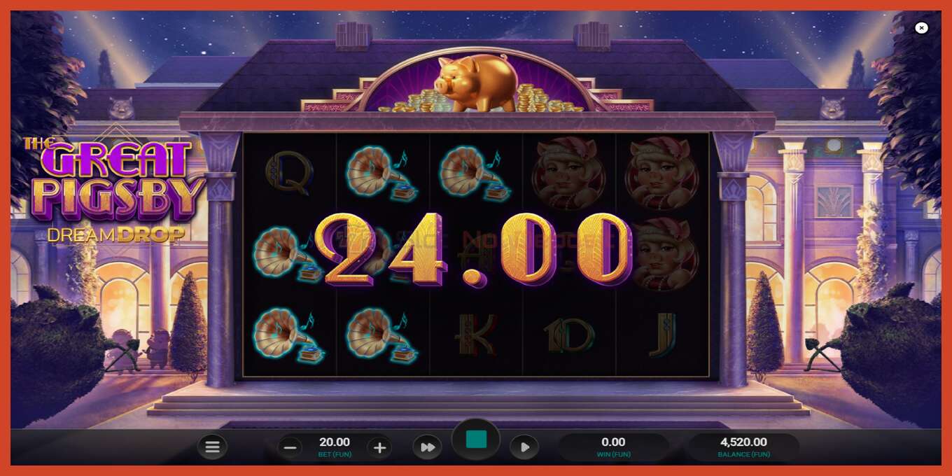 Slot screenshot: The Great Pigsby Dream Drop no deposit, number - 4