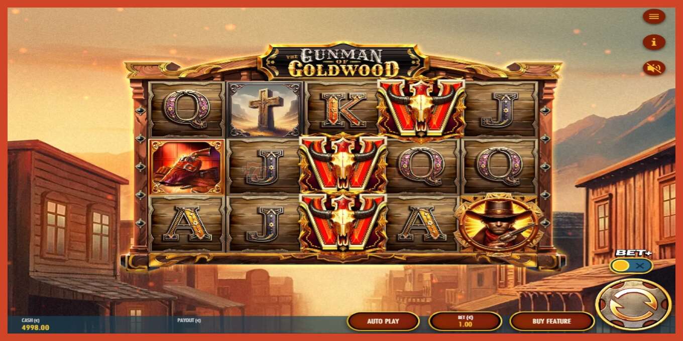 Slot скриншоту: The Gunman of Goldwood депозит жок, саны - 2