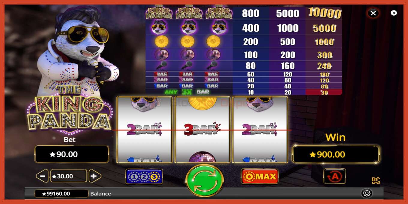 Slot screenshot: The King Panda hakuna amana, nambari - 4