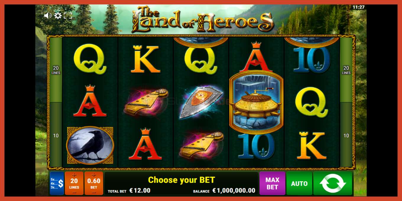 Slot screenshot: The Land of Heroes no deposit, number - 2