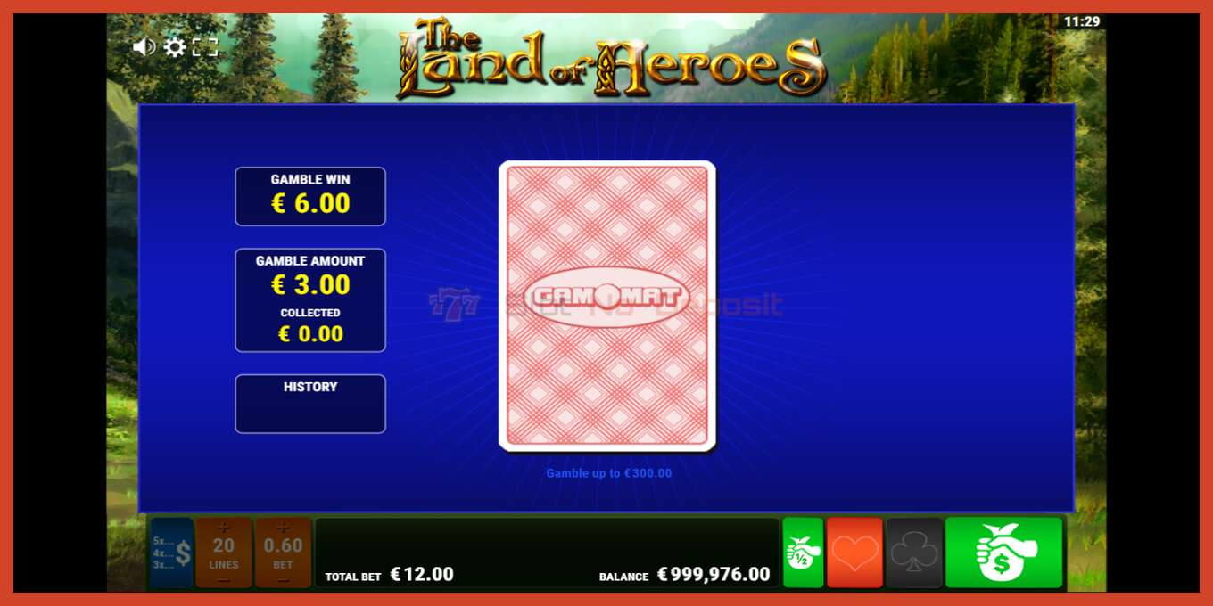 Slot screenshot: The Land of Heroes no deposit, number - 4