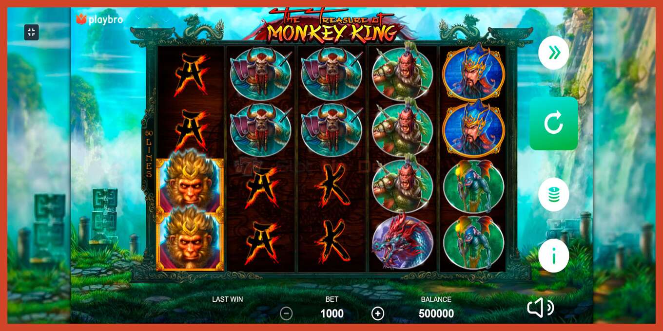 Slot screenshot: The Monkey King no deposit, number - 1