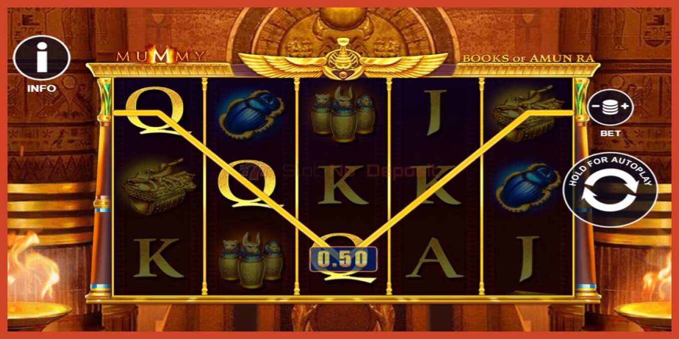 Slot screenshot: The Mummy Books of Amun Ra no deposit, number - 3