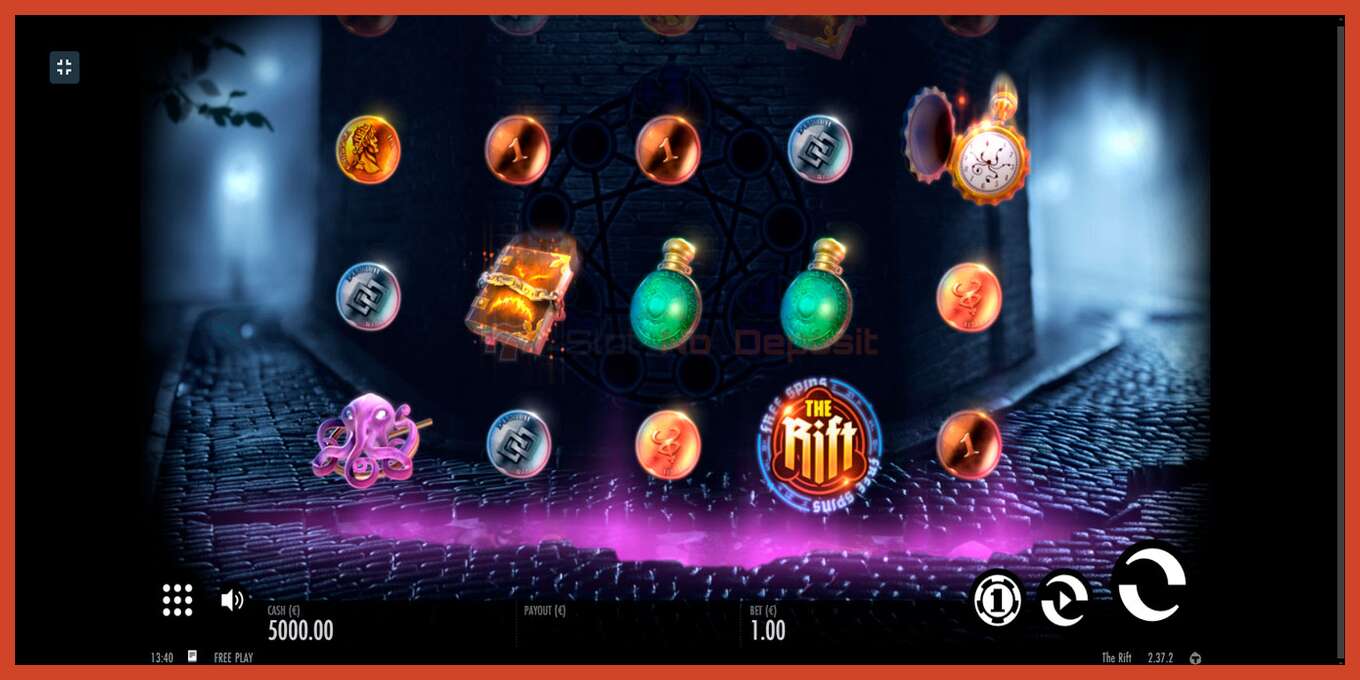 Slot screenshot: The Rift no deposit, number - 1